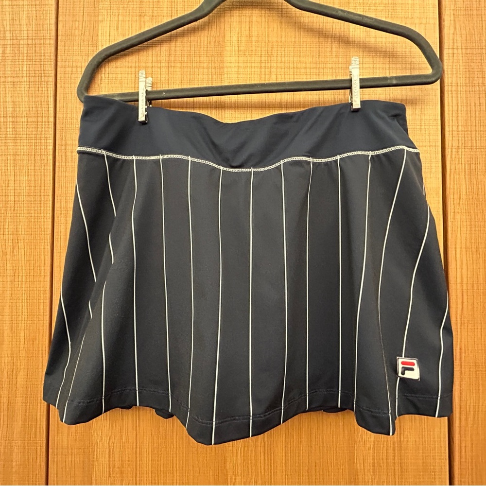 Fila Navy Pinstripe Skirt